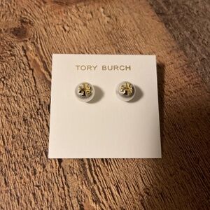 Tory Burch Crystal Pearl stud earrings